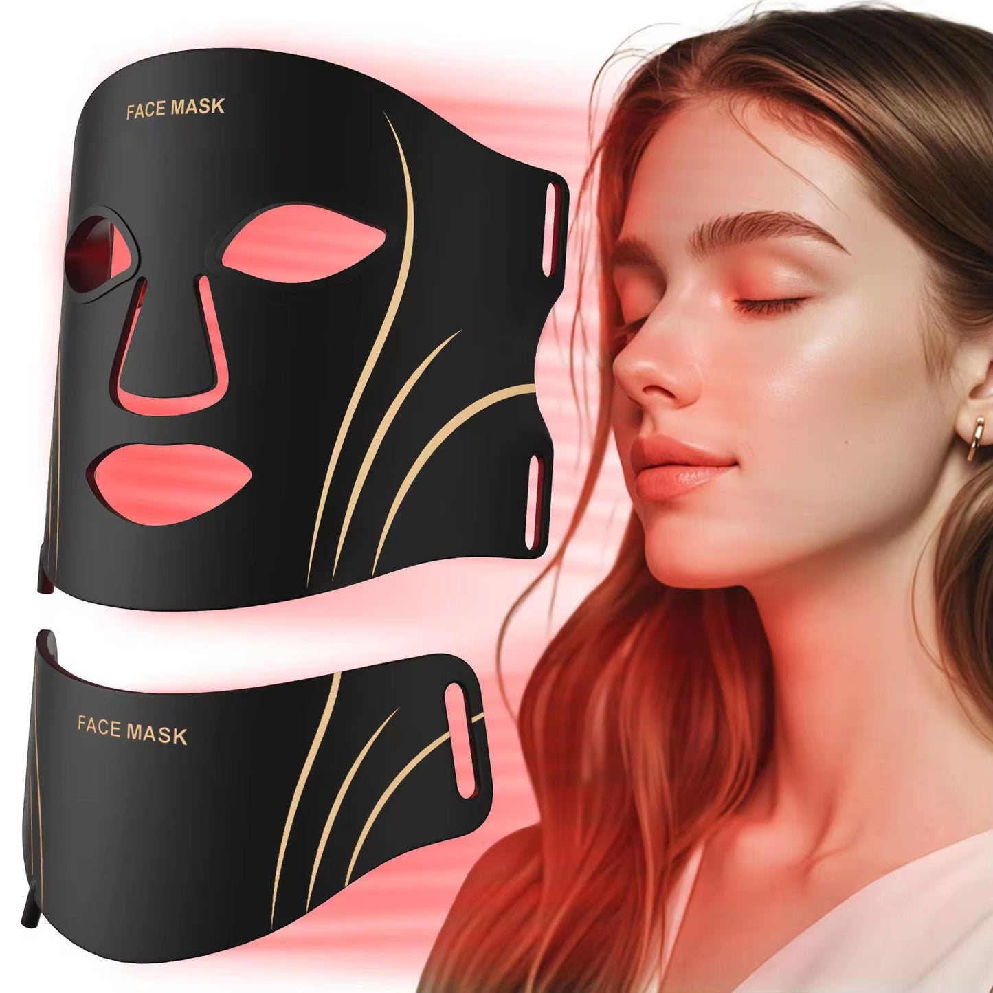 LED Light Therapy Face & Neck Mask