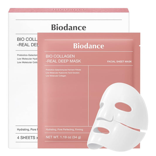 BIODANCE Bio-Collagen Real Deep Mask, Hydrating Overnight Hydrogel Mask