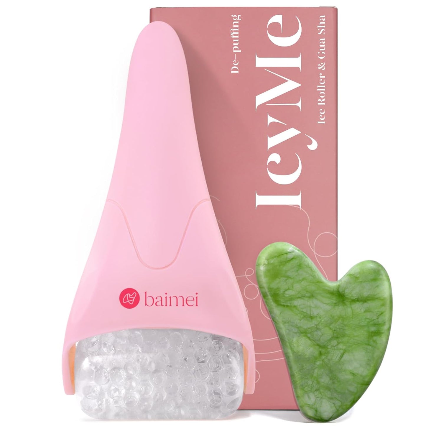 BAIMEI IcyMe Ice Roller for Face and Gua Sha Facial Tool Set
