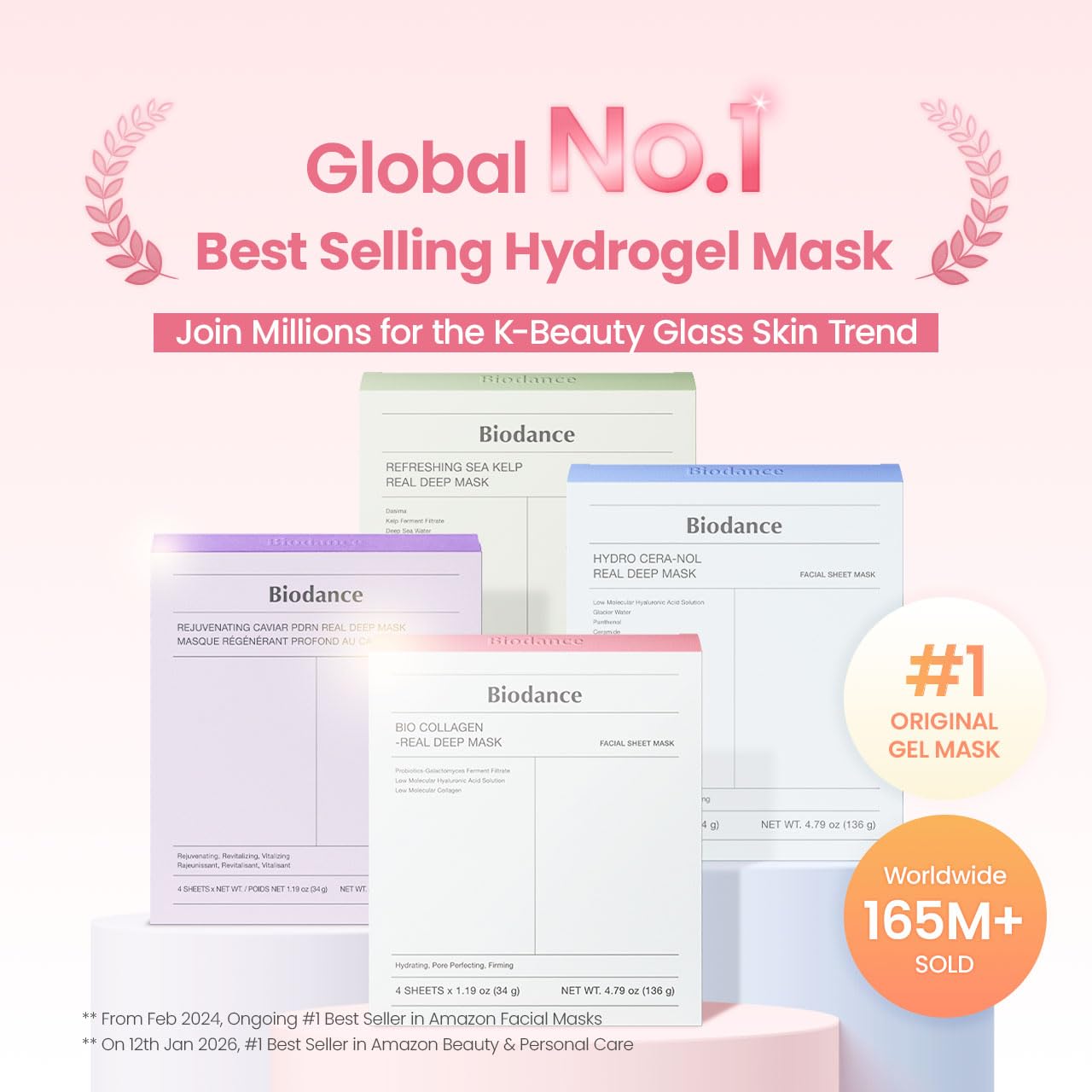 BIODANCE Bio-Collagen Real Deep Mask, Hydrating Overnight Hydrogel Mask