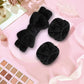 WSYUB Makeup Headbands, 1pcs Black Spa Headband Fluffy Bow