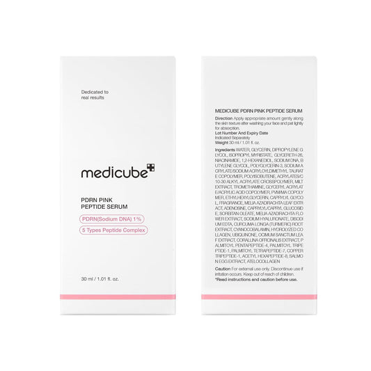 Medicube PDRN Pink Peptide Serum | Hydrating & Firming Korean Skincare | 1.01 fl oz
