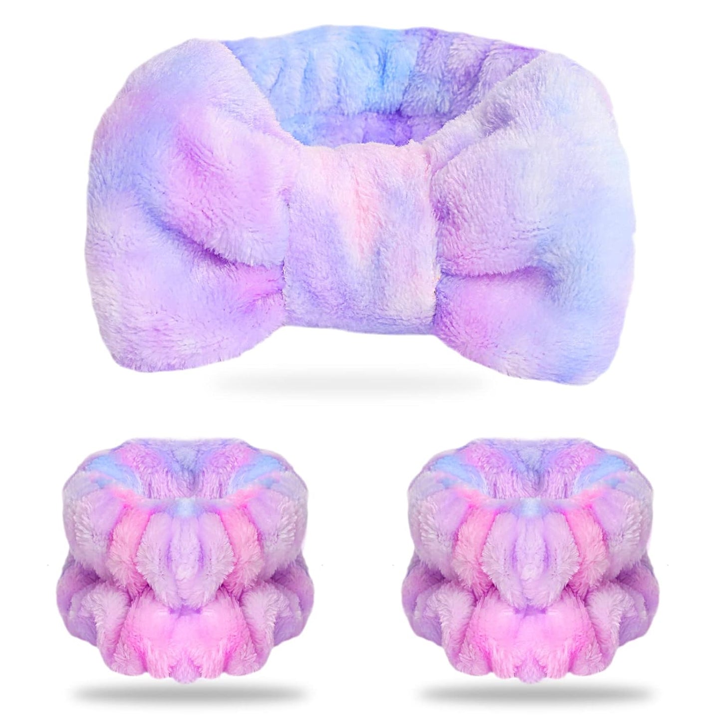 WSYUB Spa Headband and Wristbands for Face Washing, Party Supplies