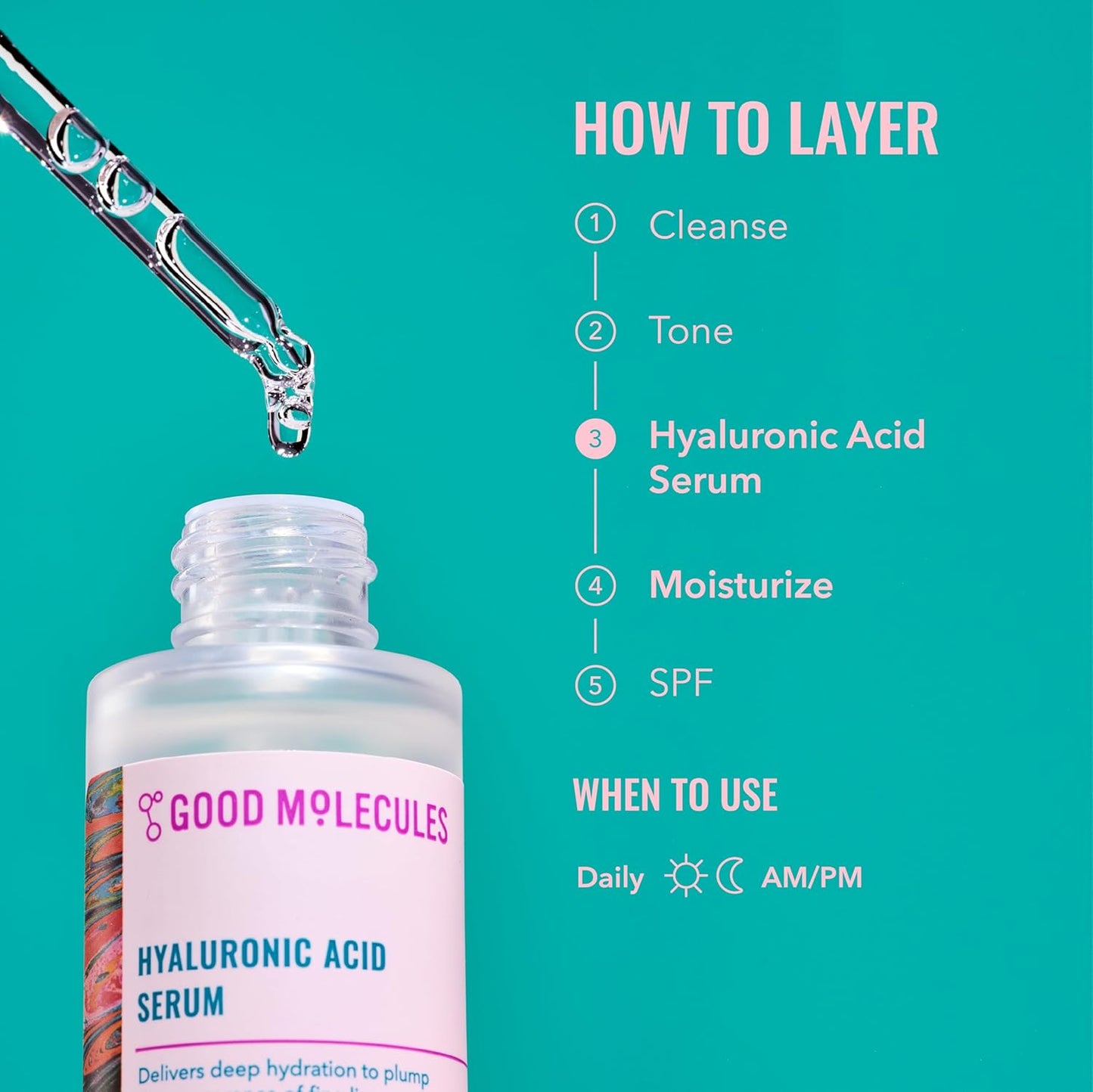 Good Molecules Hyaluronic Acid Serum - 1% Hyaluronic Acid
