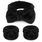WSYUB Makeup Headbands, 1pcs Black Spa Headband Fluffy Bow