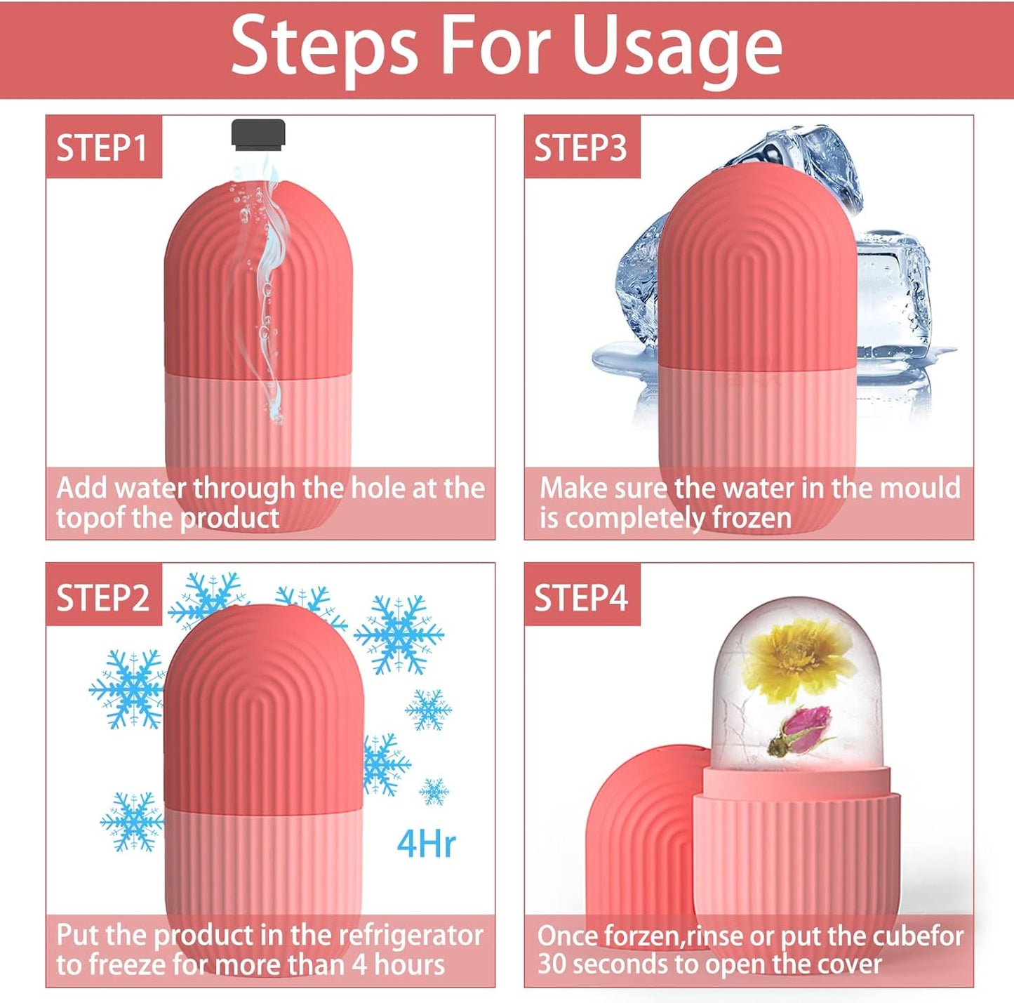 Ice Cube Roller Massager for Face