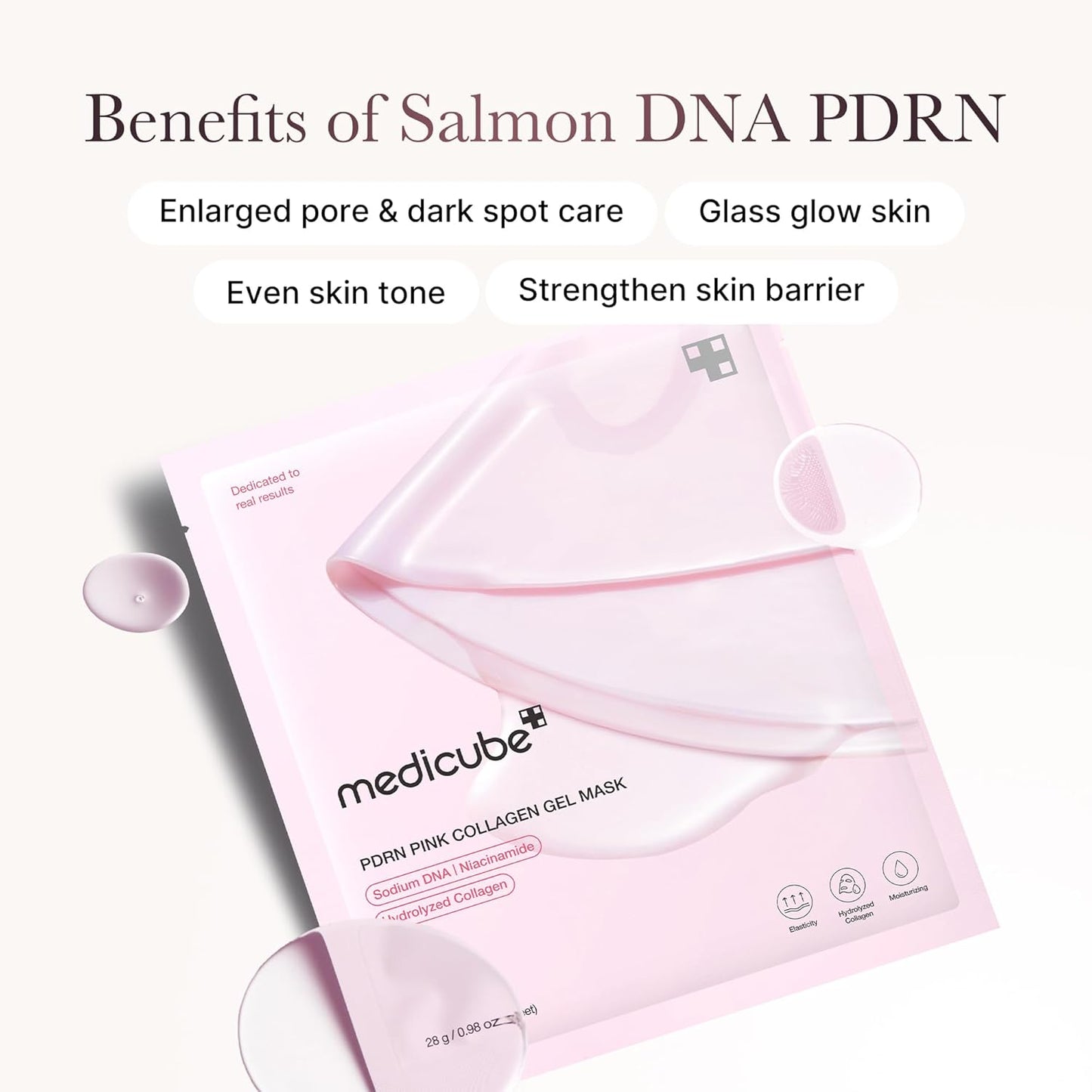 Medicube Jelly Gel Mask with Salmon DNA PDRN Pink Collagen