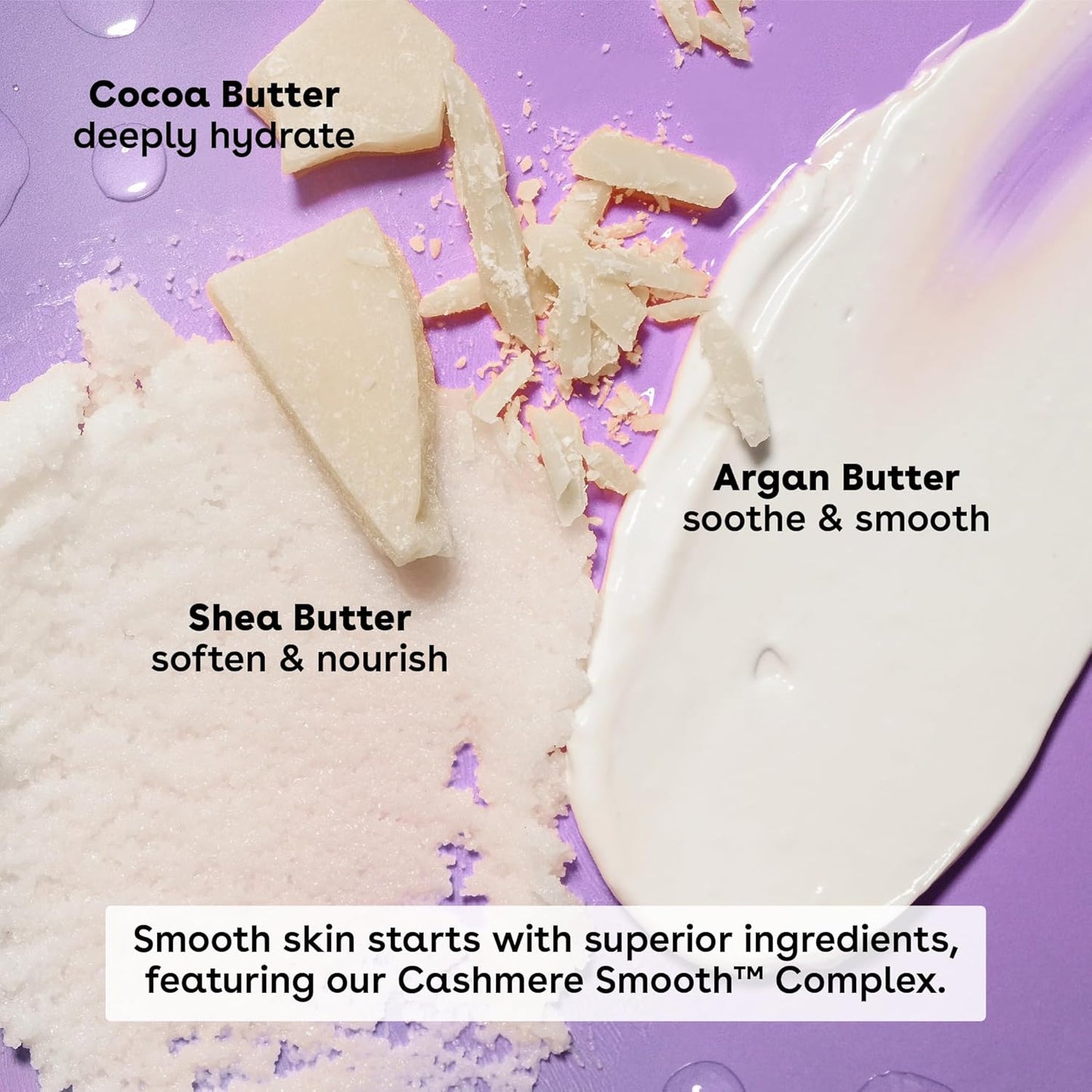 eos Cashmere Lip Butter - Vanilla Cashmere, Plumping Peptides, Smoothing