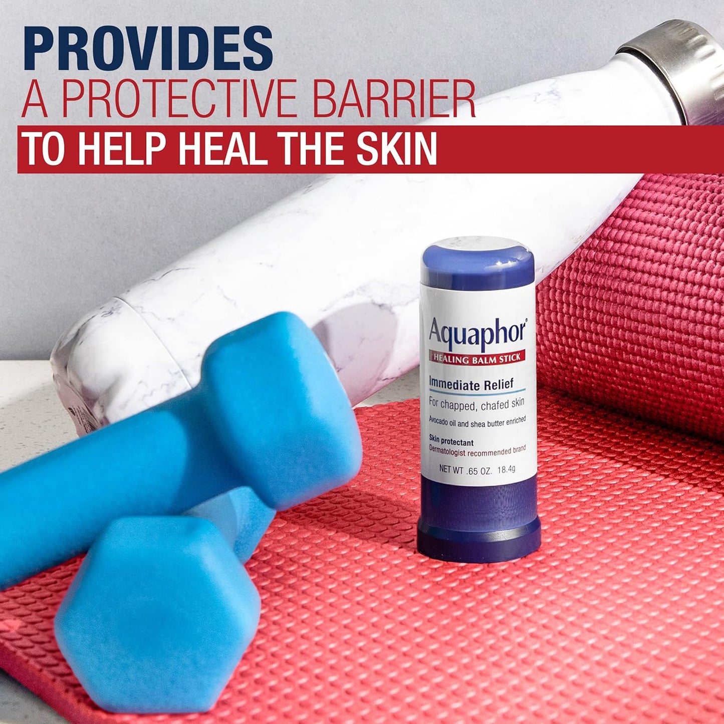 Aquaphor Healing Balm Stick, Skin Protectant with Avocado Oil