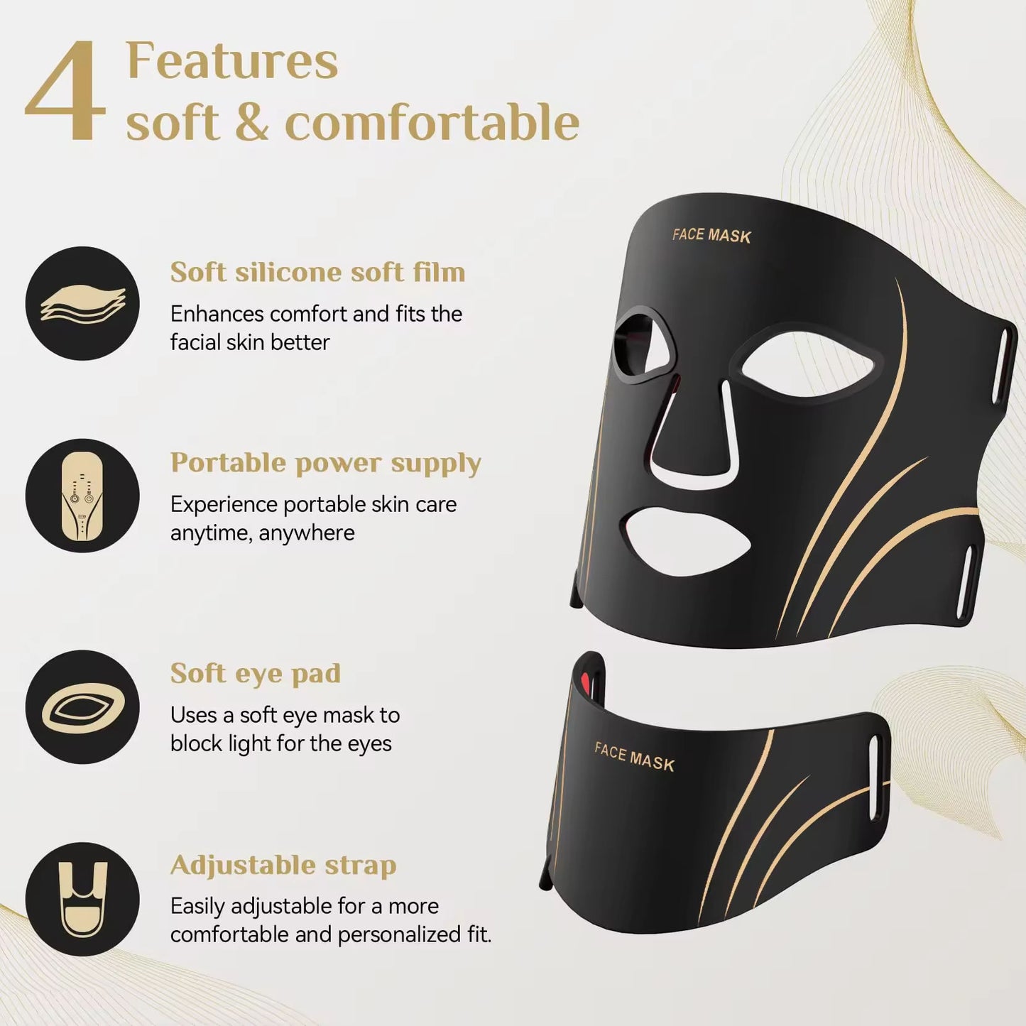 LED Light Therapy Face & Neck Mask